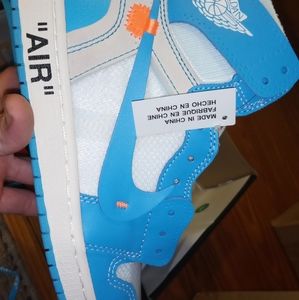 O/W Nike air jordan 1s UNC reps